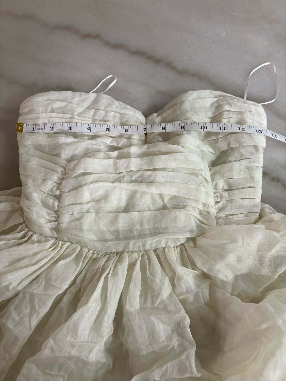 H&M White Ruffled Strapless Party Dress for Girls - Picture 2 of 10